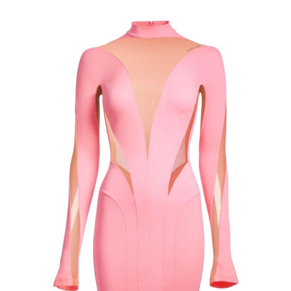 Mugler x H&M Spiral Mesh Mini Dress - Picture 6 of 8